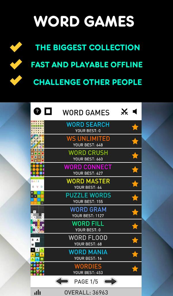 Word Games 69 in 1 - Free