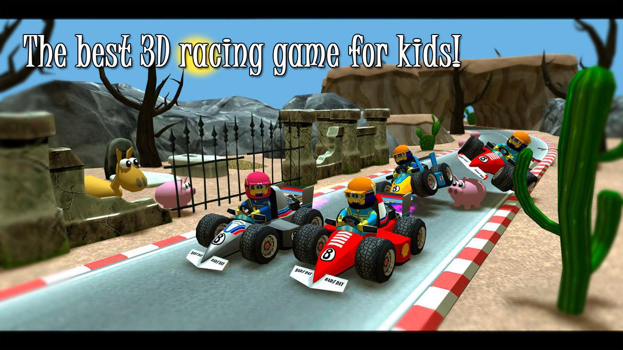 Kids Racing Islands 汽车游戏_截图_4