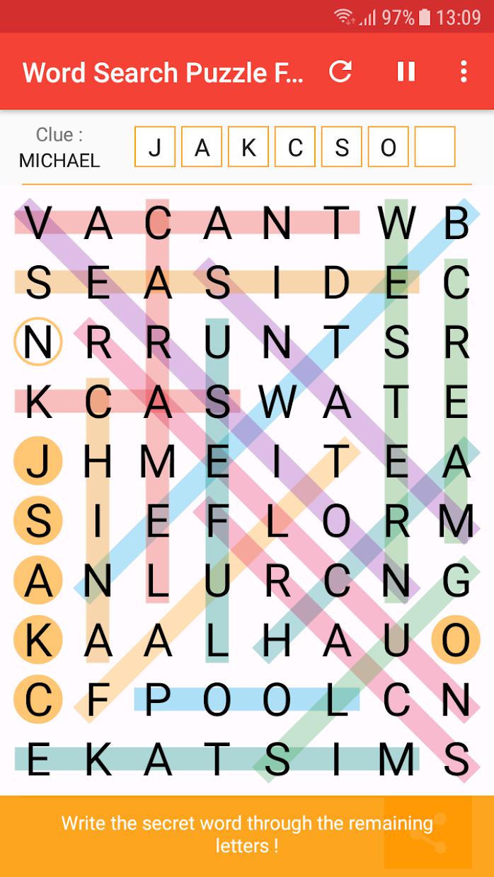 Word Search Puzzle Free 3_截图_2
