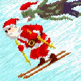 Santa Ski vs Zombies Ski
