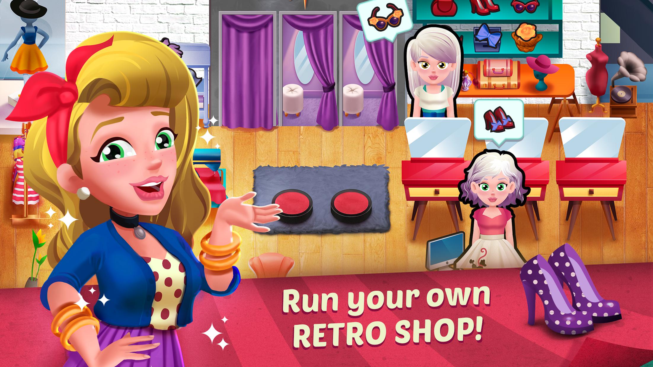 Retro Style Dash - Fashion Shop Simulator Game
