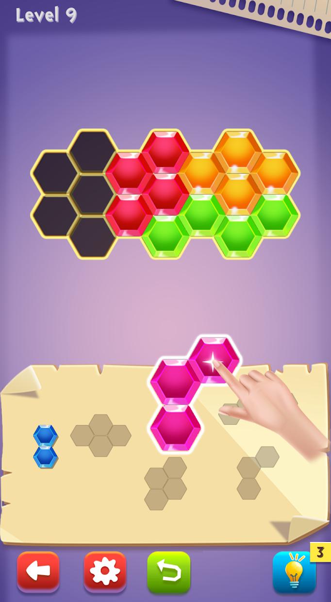 Block Puzzle: Hexa Jewel