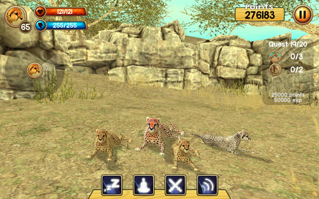 Wild Cheetah Sim 3D_截图_5