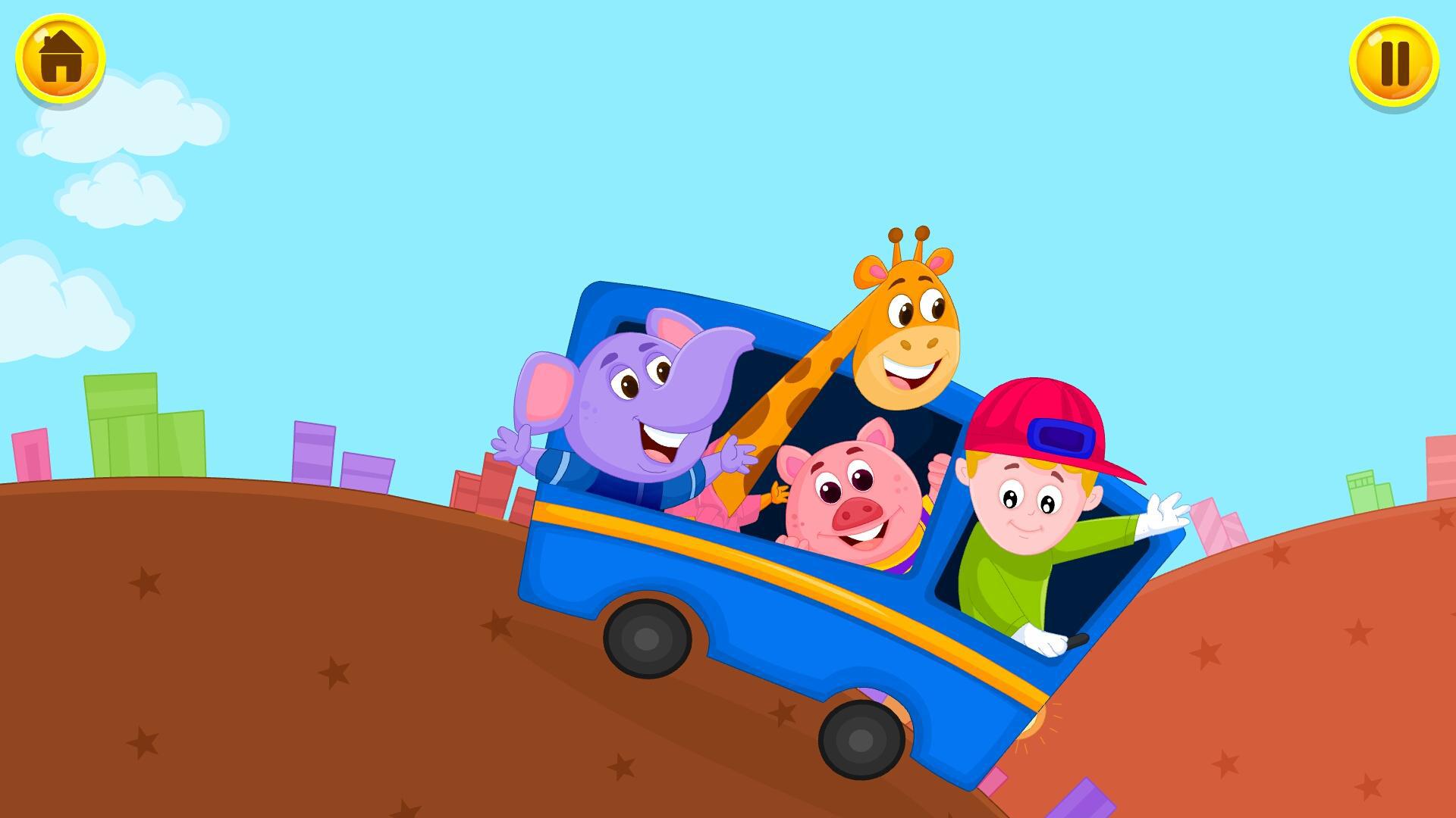 Wheels On The Bus Nursery Rhyme & Song For Toddler_游戏简介_图3