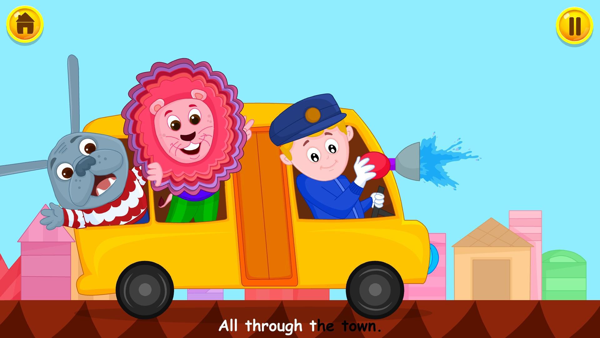 Wheels On The Bus Nursery Rhyme & Song For Toddler_游戏简介_图4