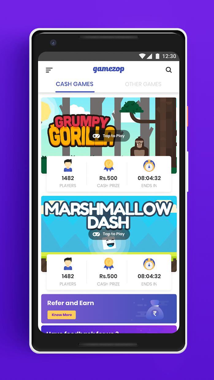 Gamezop: Play and win cash!
