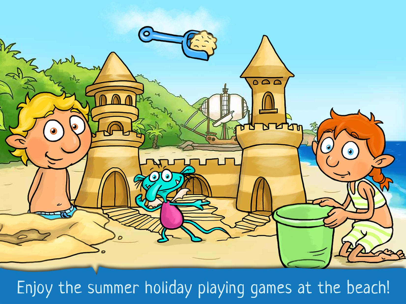 Zwuggels - 海滩假日和寻宝 - 冒险书和故事游戏_截图_4