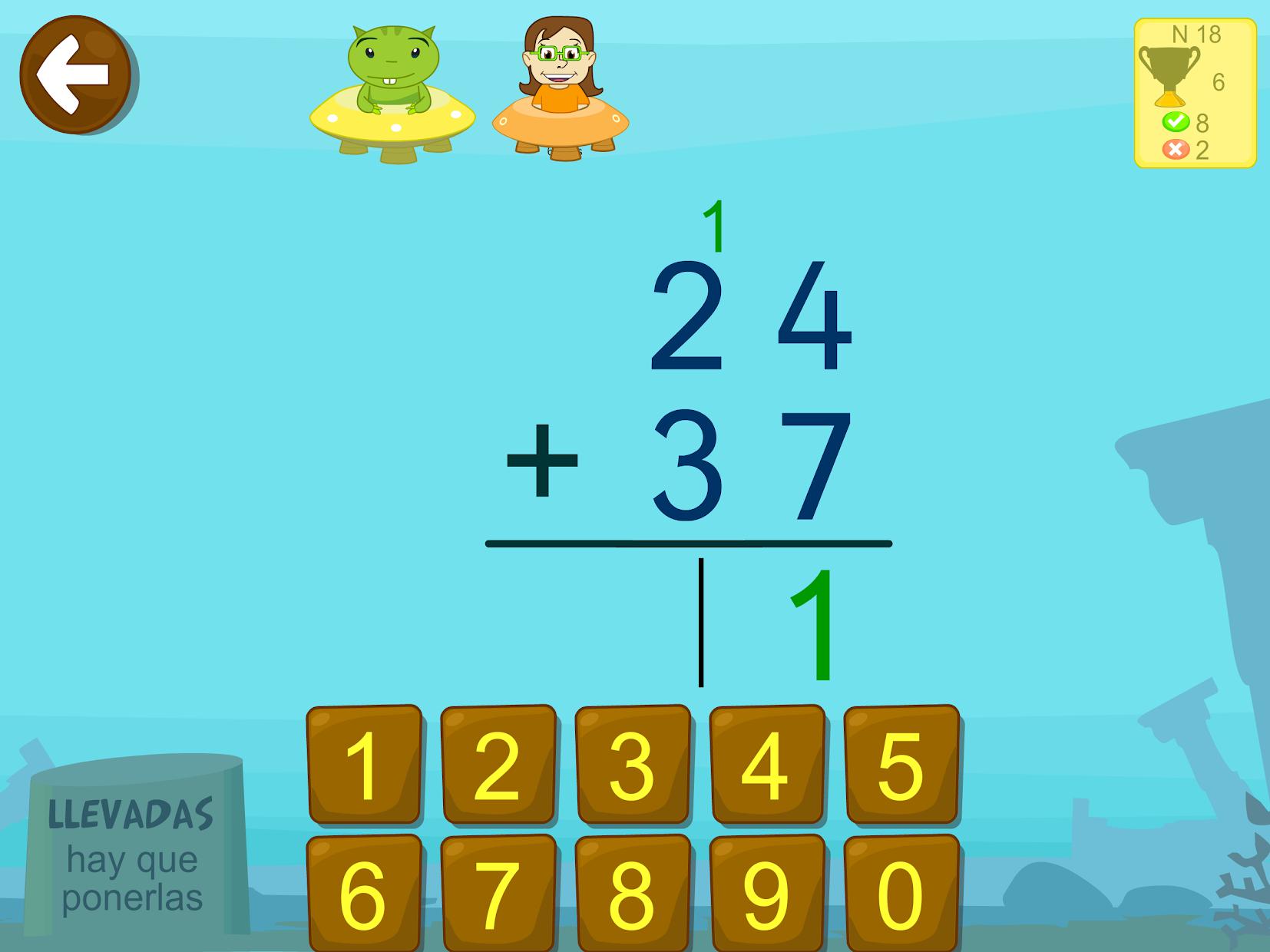 Matemáticas con Grin I para niños 4,5,6 años_游戏简介_图4