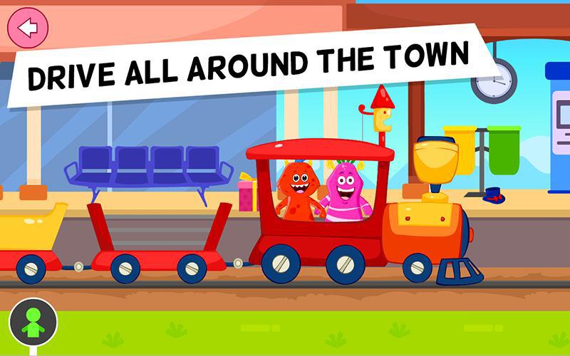 我的响牙怪兽城--给儿童玩的玩具火车游戏_截图_2