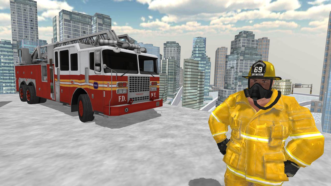 Fire Truck Driving Simulator_截图_4