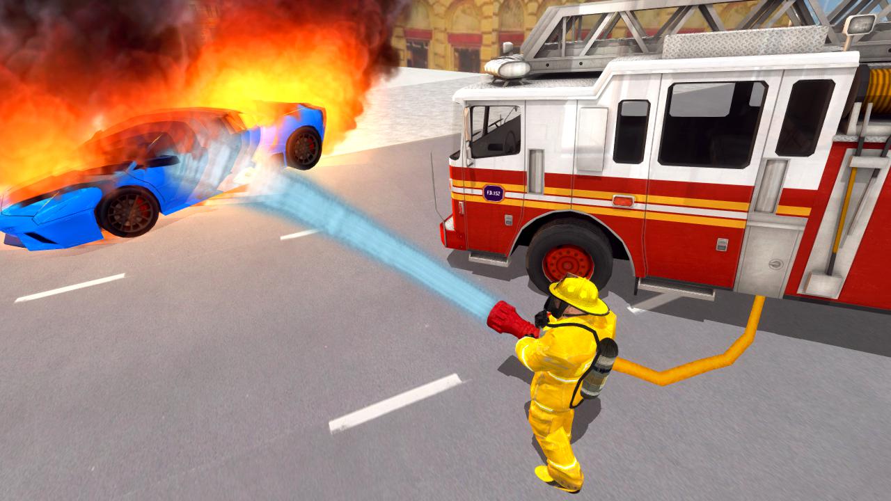 Fire Truck Driving Simulator_截图_5