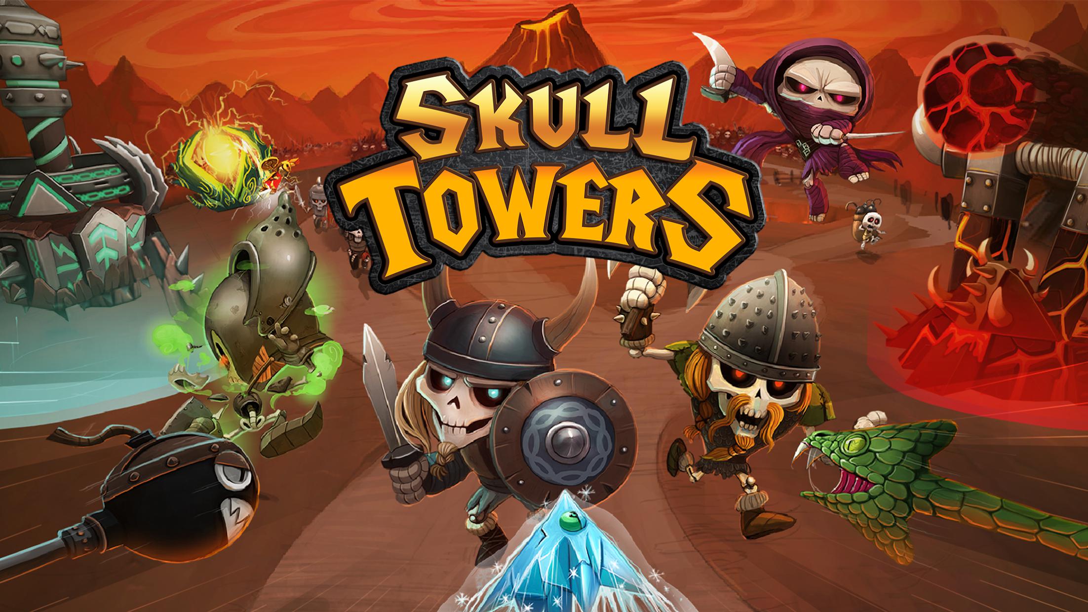 Skull Towers - Castle Defense: 最佳的射箭塔防游戏！