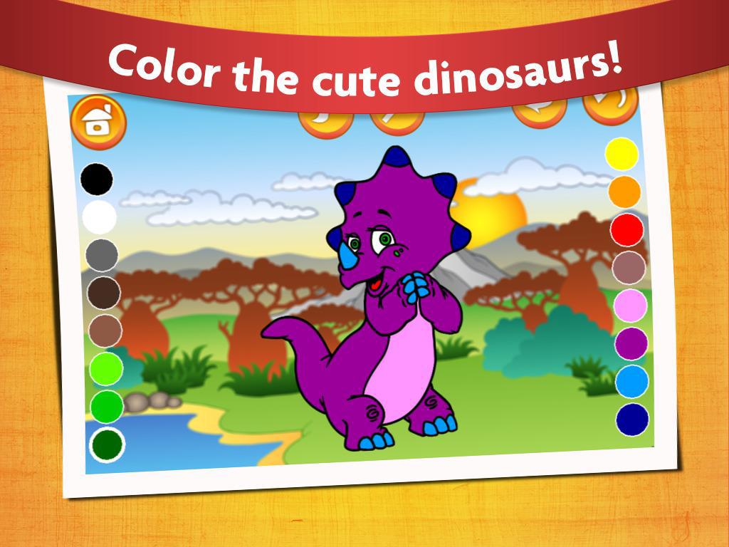 Kids Dinosaur Coloring Pages - Free Dino Game_游戏简介_图3
