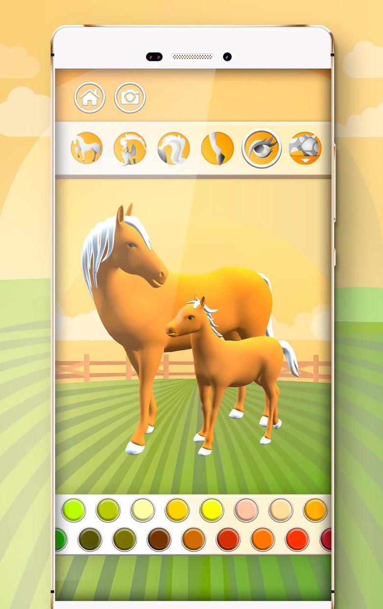 Horse Coloring Book 3D_游戏简介_图2