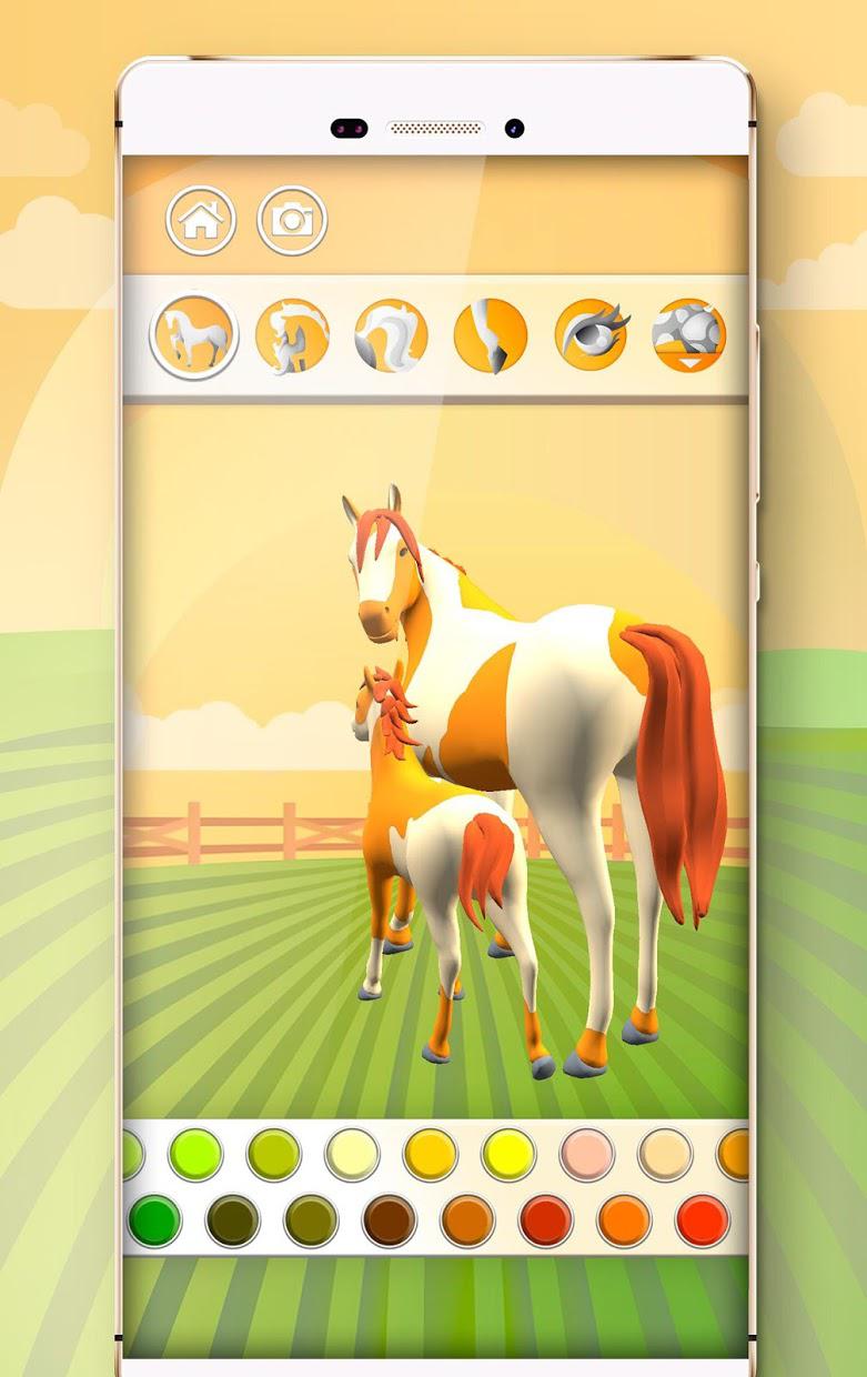 Horse Coloring Book 3D_游戏简介_图4