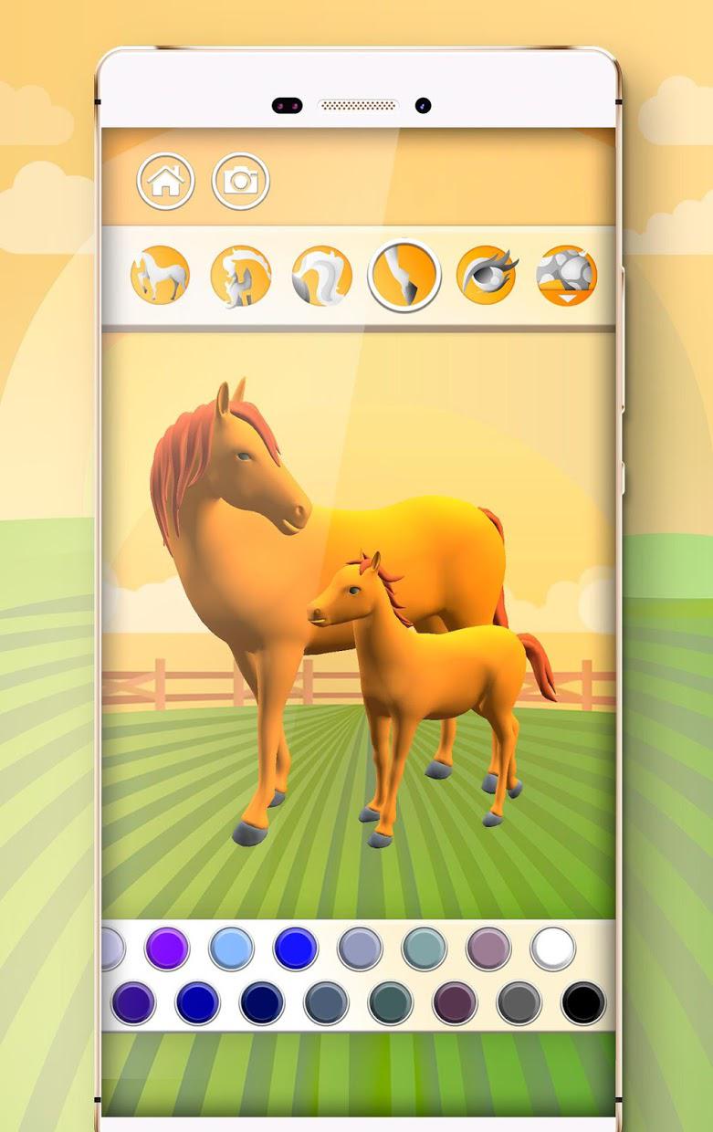 Horse Coloring Book 3D_游戏简介_图3