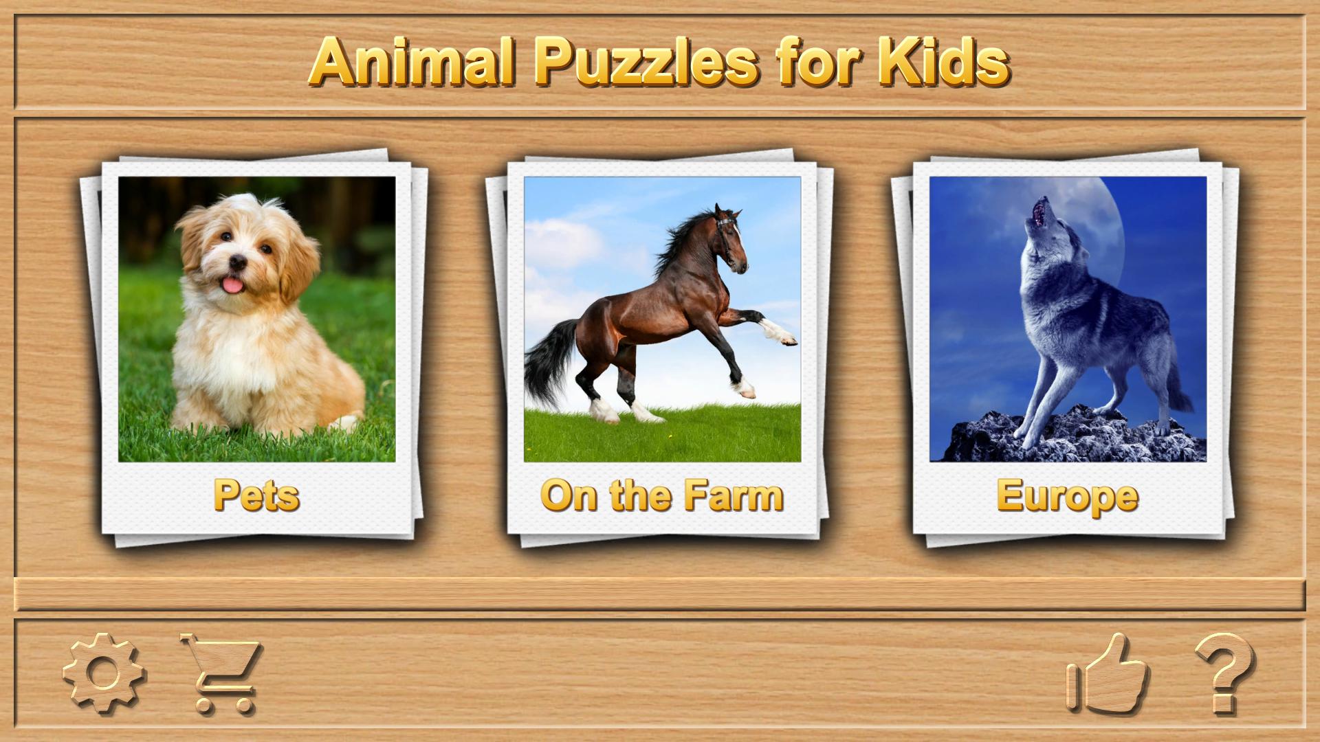 Animal Sounds - Jigsaw Puzzles for Kids.