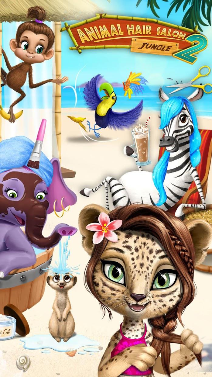 Jungle Animal Hair Salon 2 - Tropical Beauty Salon