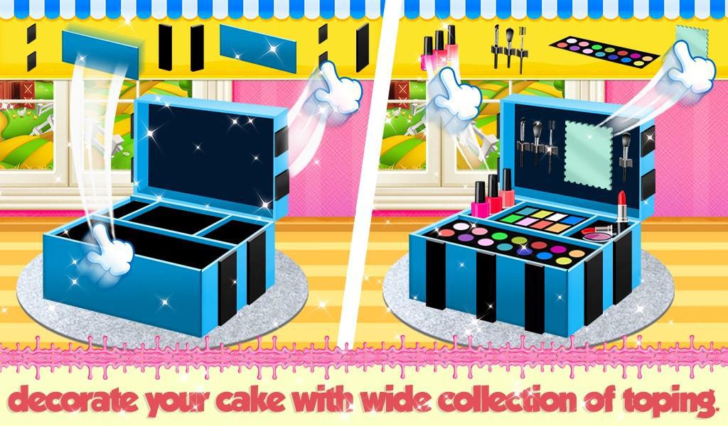 Cosmetic Box Cake Maker - Barbie Cooking Games_截图_4