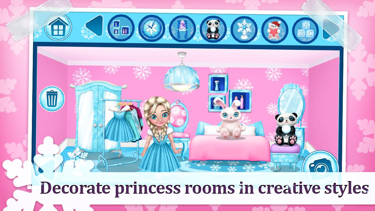 冬季城堡 - 公主游戏与家居装饰_截图_2