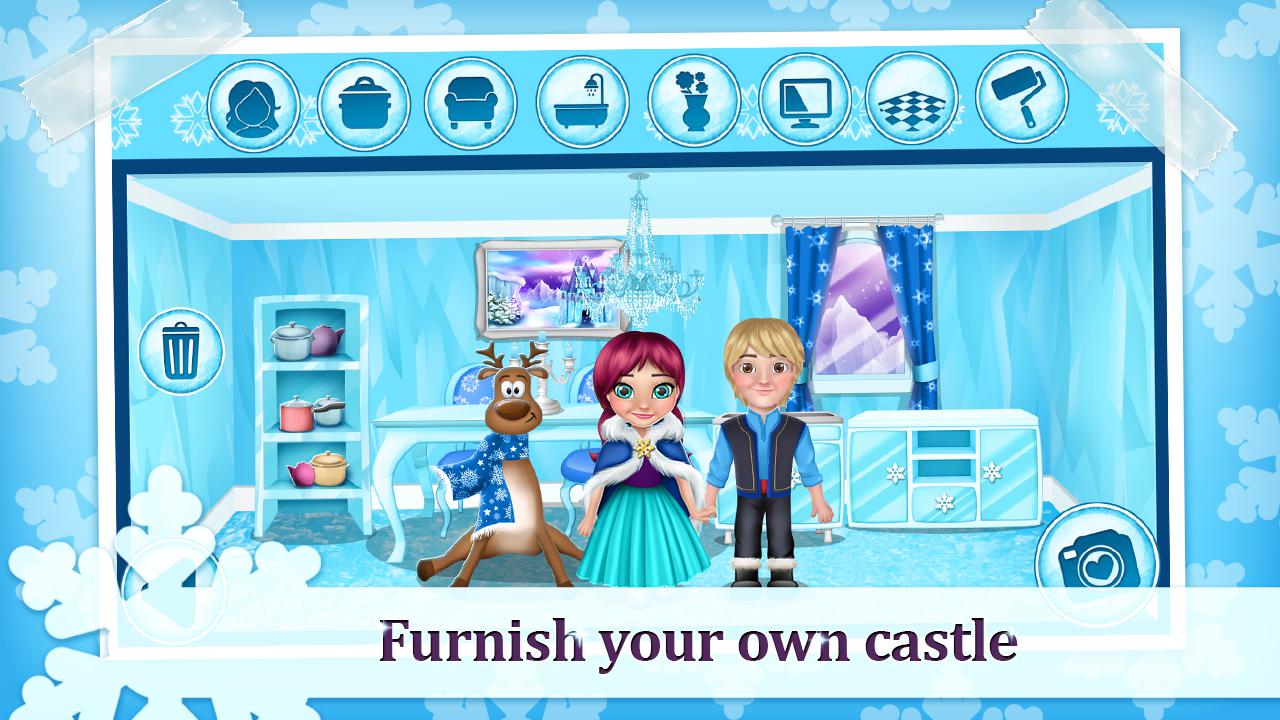 冬季城堡 - 公主游戏与家居装饰_截图_3