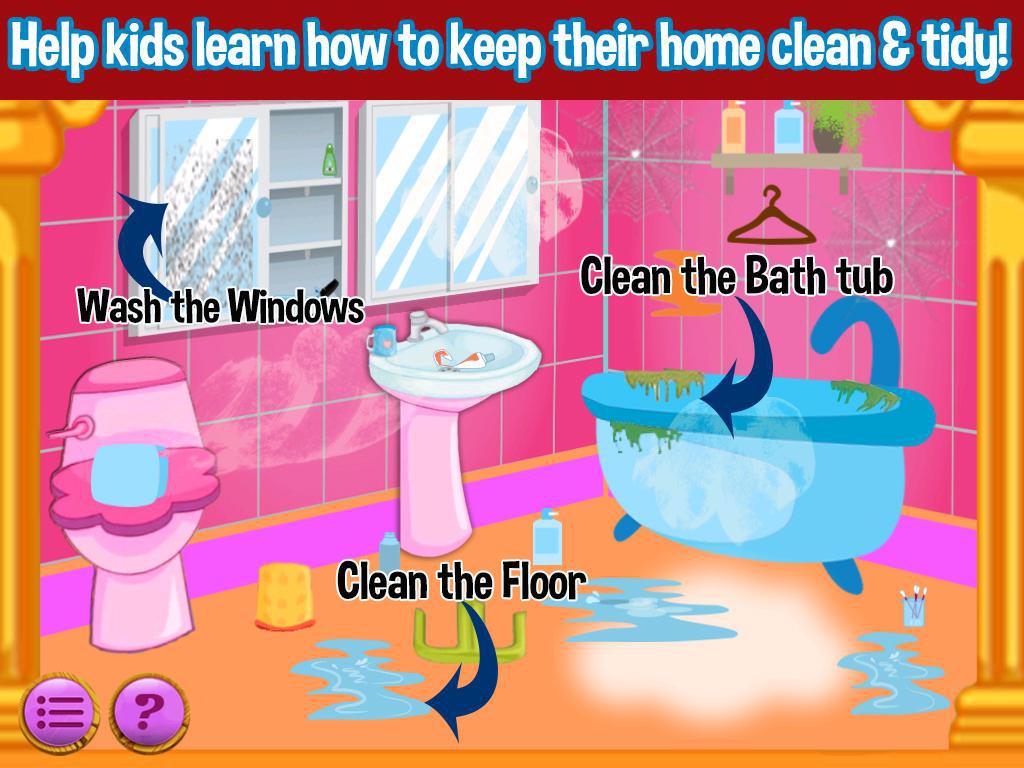 Princess Doll House Cleaning & Decoration Games_截图_3