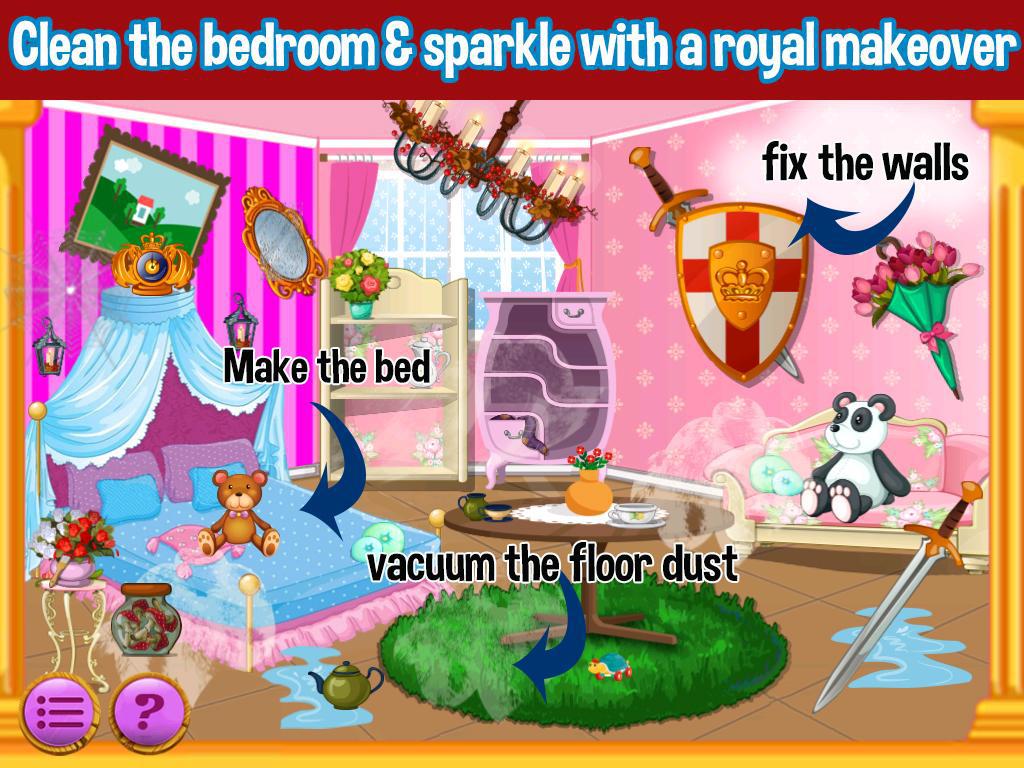 Princess Doll House Cleaning & Decoration Games_截图_4