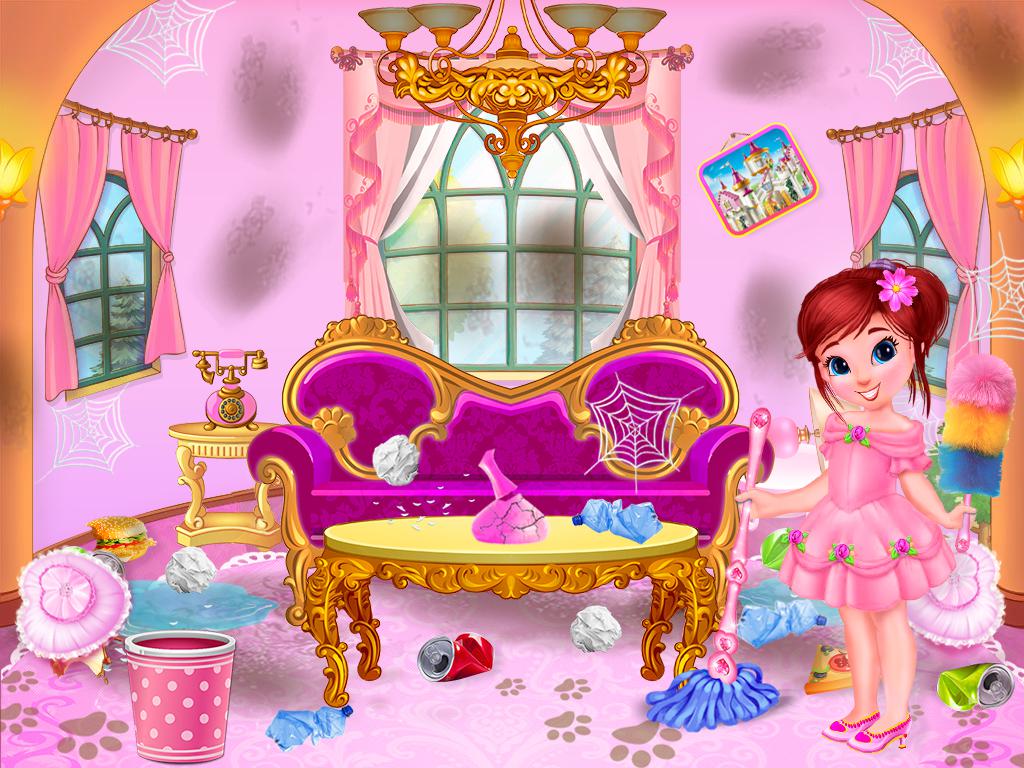 Princess House Cleanup For Girls: Keep Home Clean_游戏简介_图2