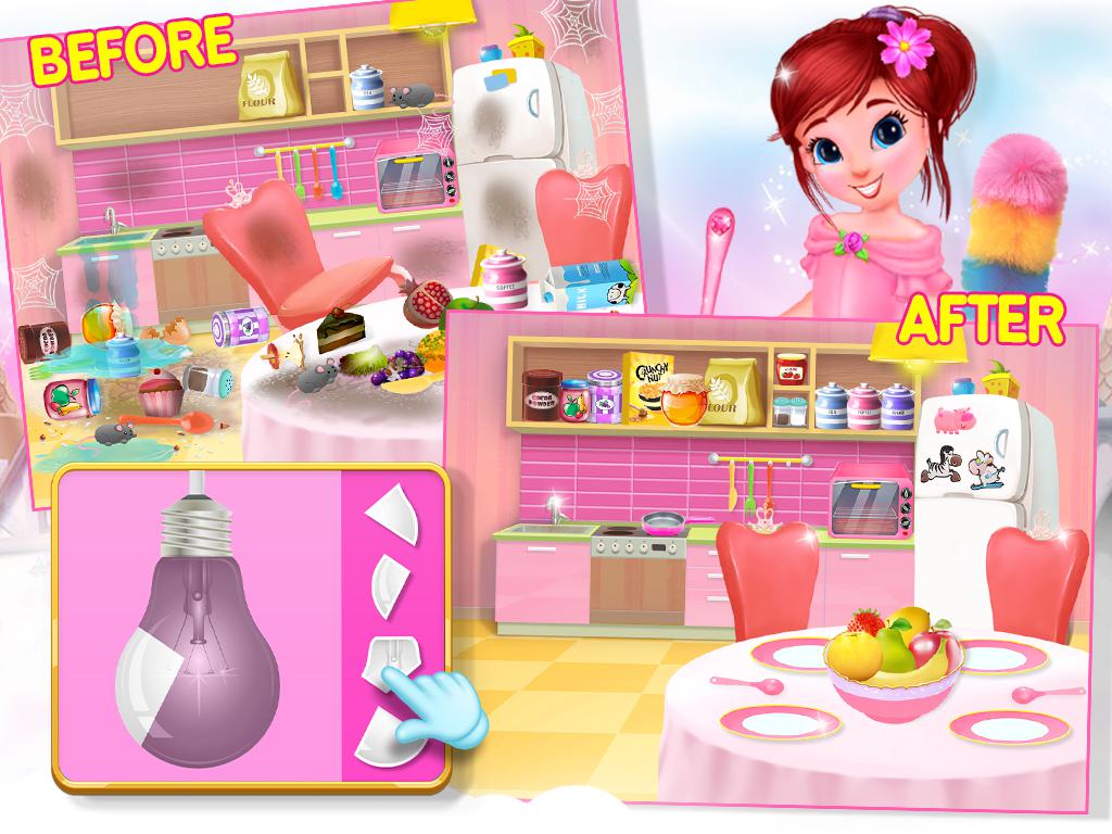 Princess House Cleanup For Girls: Keep Home Clean_游戏简介_图3