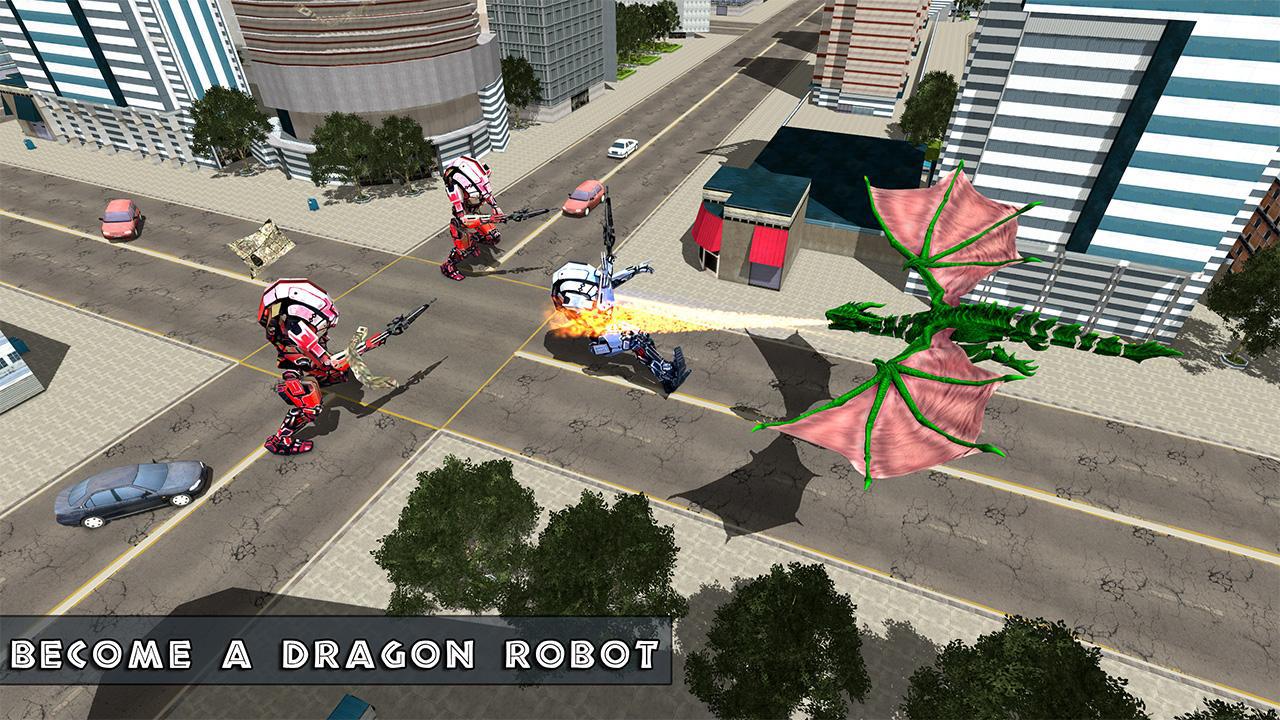 Dragon Robot Transform Game - Dinosaur World Fight_游戏简介_图2