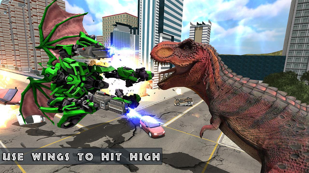 Dragon Robot Transform Game - Dinosaur World Fight_截图_3