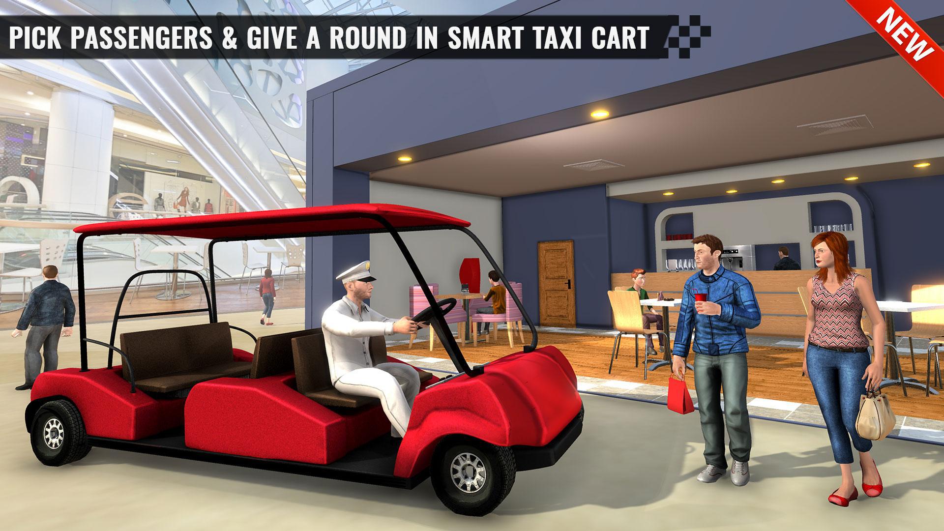 Shopping Mall Smart Taxi: Family Car Taxi Games