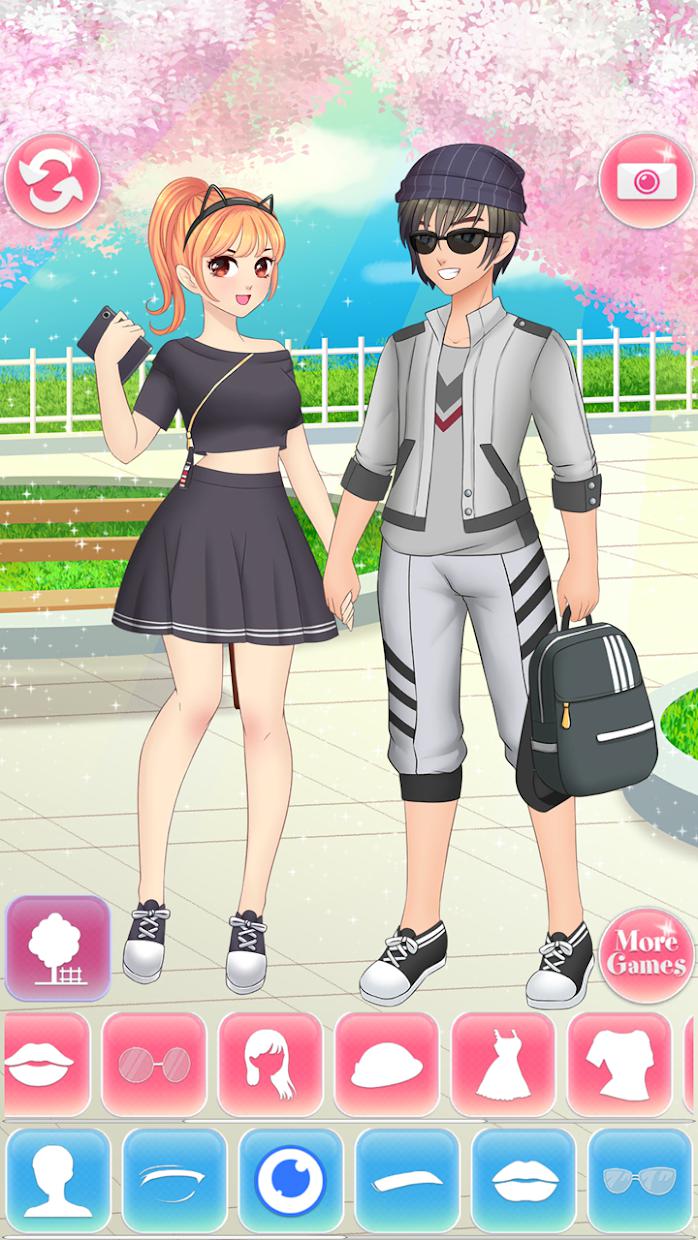 Anime High School Couple - First Date Makeover_截图_3