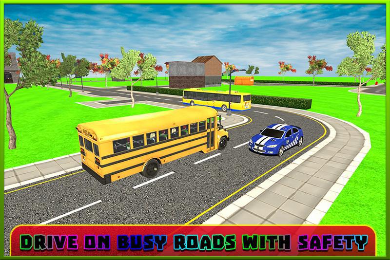School Bus Coach Simulator 3D_游戏简介_图2