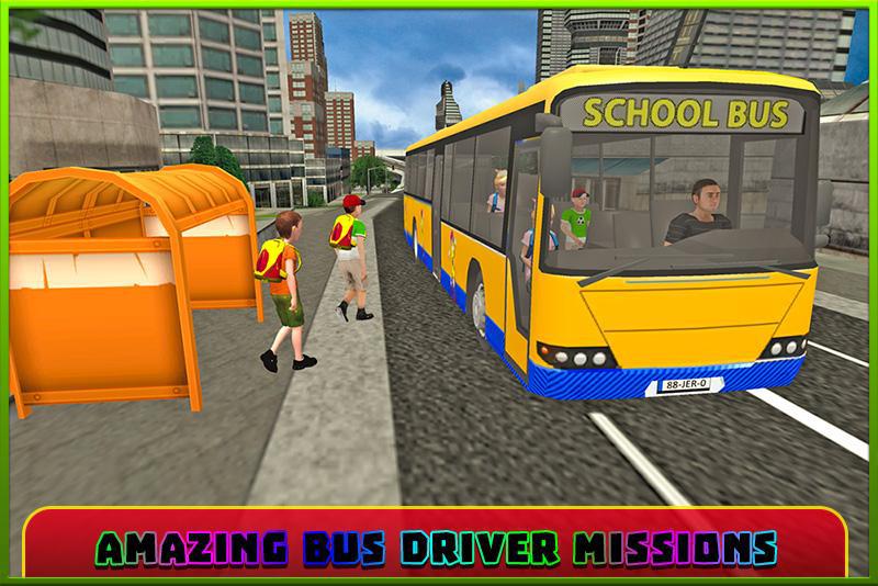 School Bus Coach Simulator 3D_游戏简介_图4