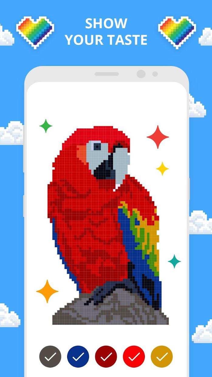 Pixel Art Color by Number: Sandbox Number Coloring_截图_3