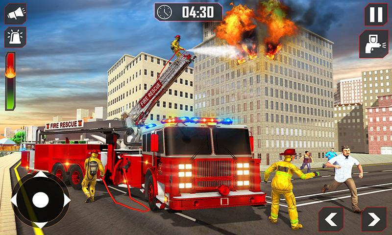 消防车驾驶救援911消防车游戏_截图_2