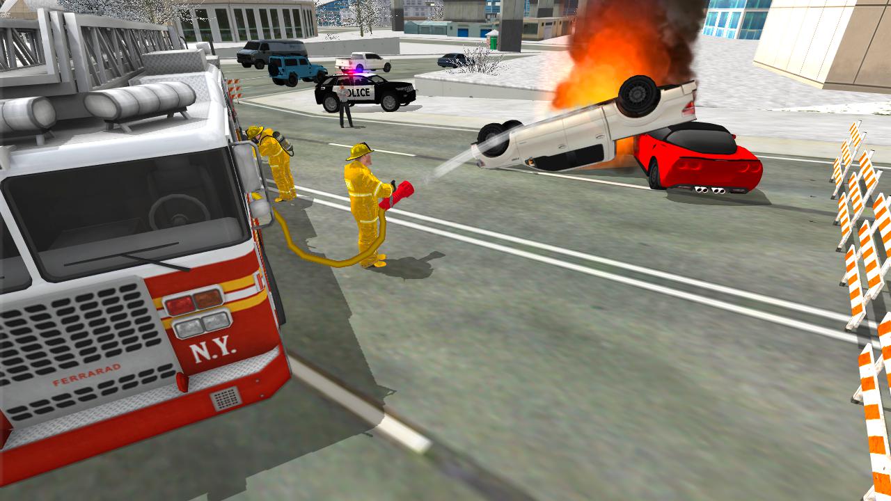 Fire Truck Rescue Simulator_游戏简介_图2
