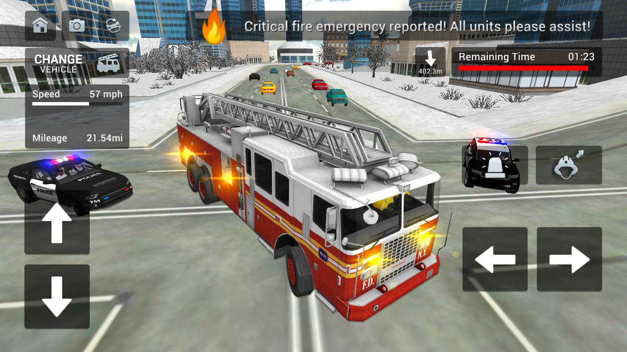 Fire Truck Rescue Simulator_截图_6