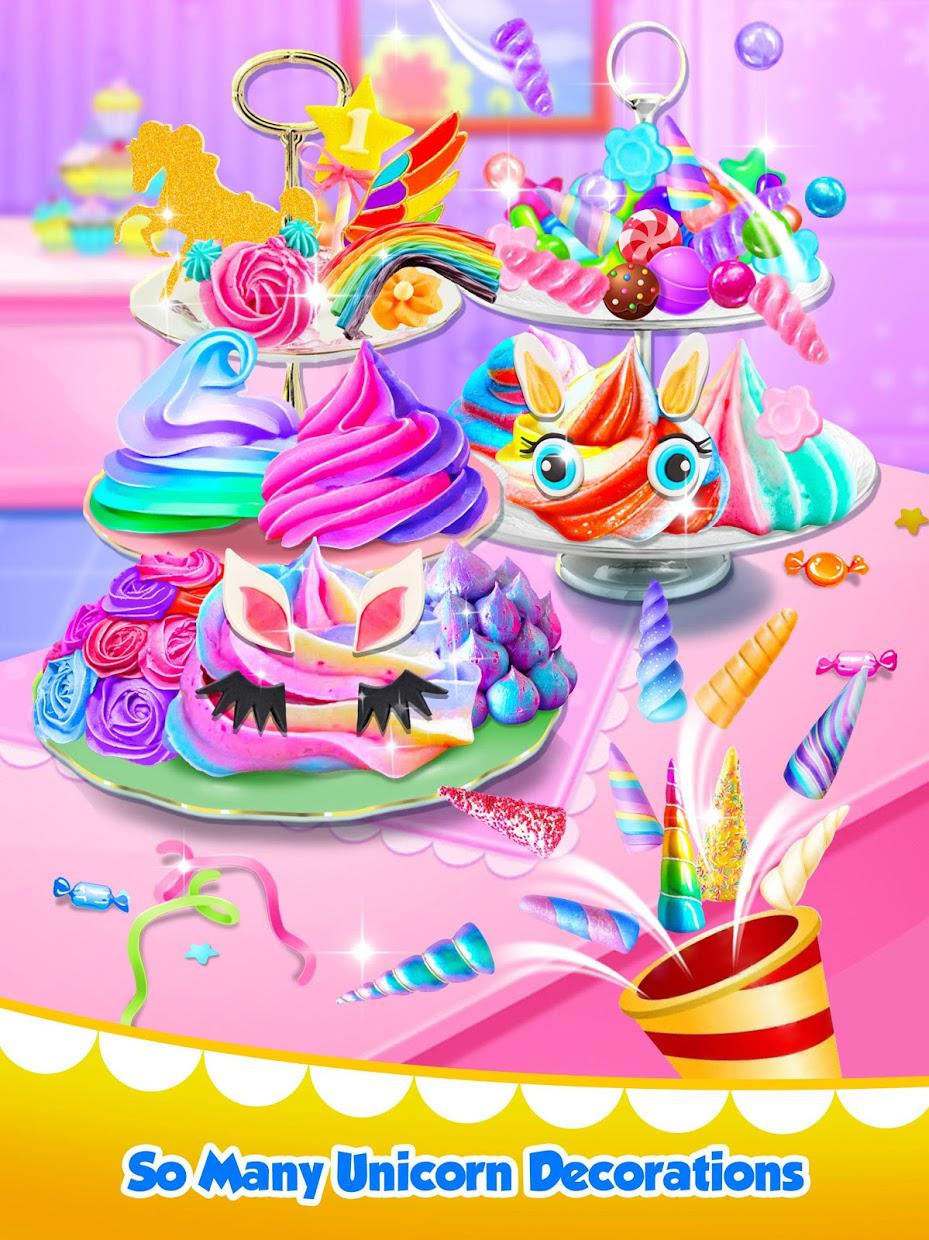 Unicorn Food - Sweet Rainbow Cupcake Desserts_截图_3