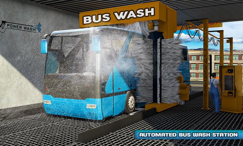 智能巴士洗车服务：加油站停车场游戏