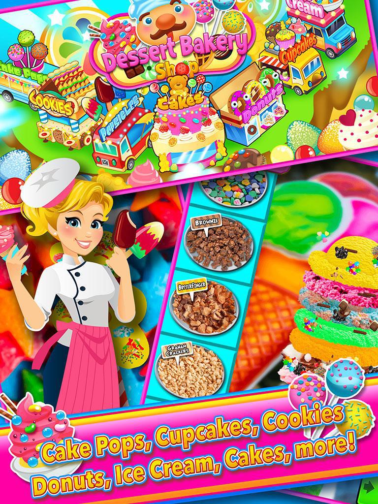 Candy Dessert Bakery Store - Make & Cook Bake Game_游戏简介_图2