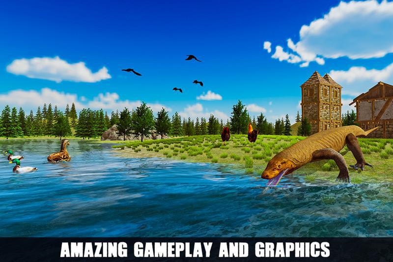 Angry Komodo Dragon: Epic RPG Survival Game_截图_5