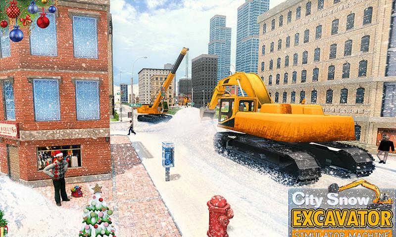 City Snow Excavator Simulator Machine_游戏简介_图2