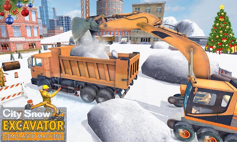 City Snow Excavator Simulator Machine_截图_4