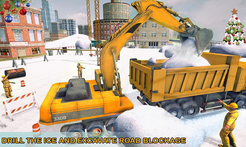 City Snow Excavator Simulator Machine_截图_5