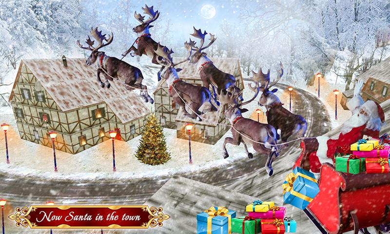 圣诞老人圣诞节礼物交付：雪橇骑马_游戏简介_图3