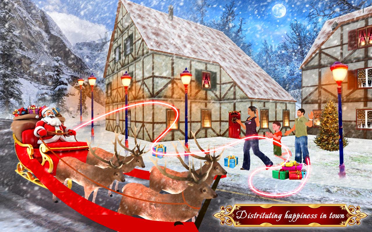 圣诞老人圣诞节礼物交付：雪橇骑马_游戏简介_图4