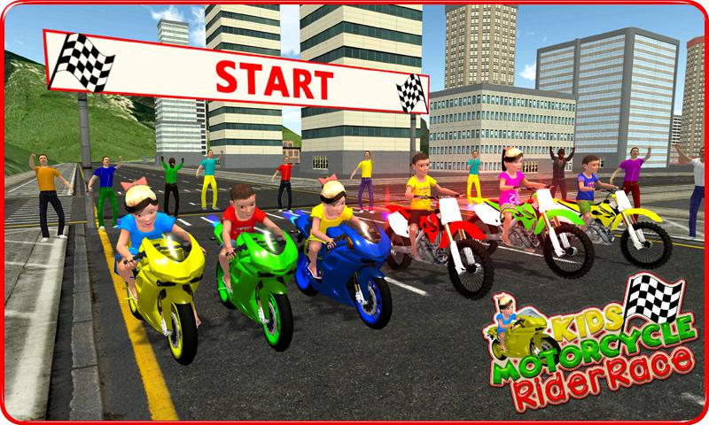 Kids MotorBike Rider Race 3D