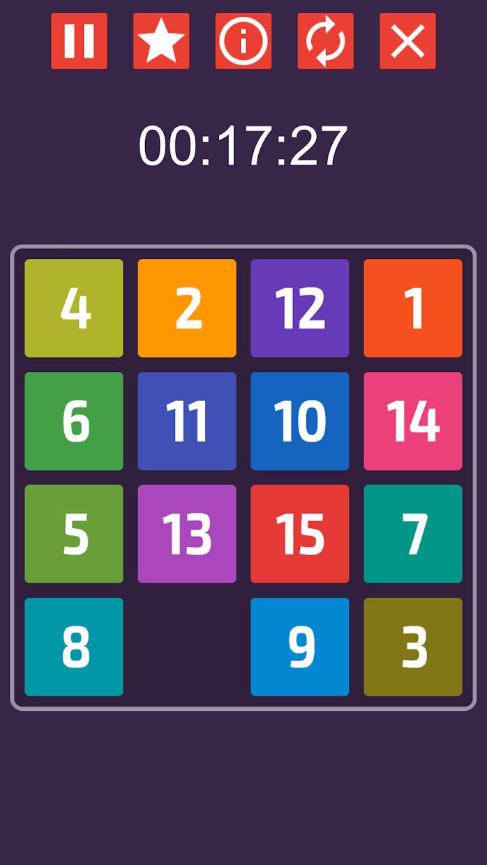15 Puzzle - Classic Fifteen Number Game_截图_3